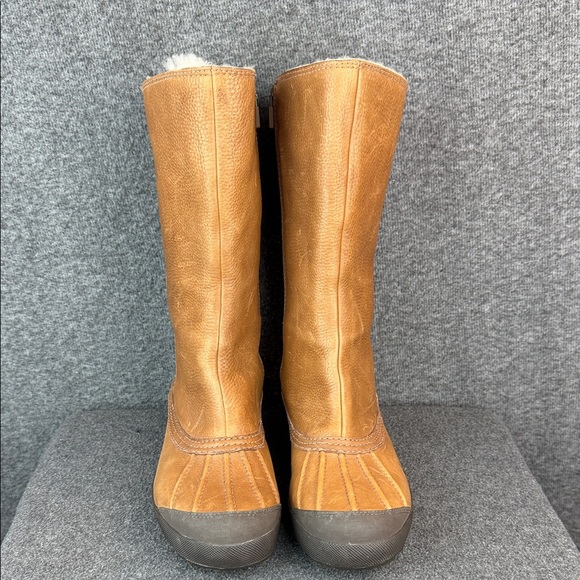 UGG All Leather Shearling Waterproof Women's Boots Chestnut 8.5 - Picture 3 of 16